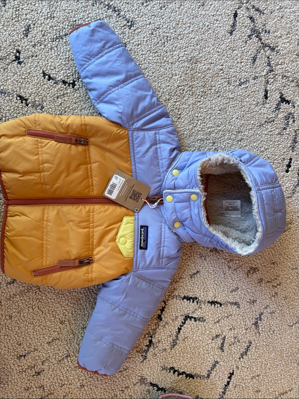 Patagonia jacket 6/12m